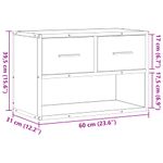 Casa si Gradina - Mobilier - Comode si corpuri - Comode - Dulap TV, stejar fumuriu, 60x31x39,5 cm lemn si metal - Infinity.ro