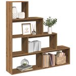 Casa si Gradina - Mobilier - Biblioteci si rafturi - Biblioteci - Biblioteca/separator 4 niveluri, stejar 143,5x29x143,5 cm lemn - Infinity.ro