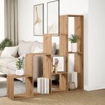 Casa si Gradina - Mobilier - Biblioteci si rafturi - Biblioteci - Biblioteca/separator 4 niveluri, stejar 143,5x29x143,5 cm lemn - Infinity.ro