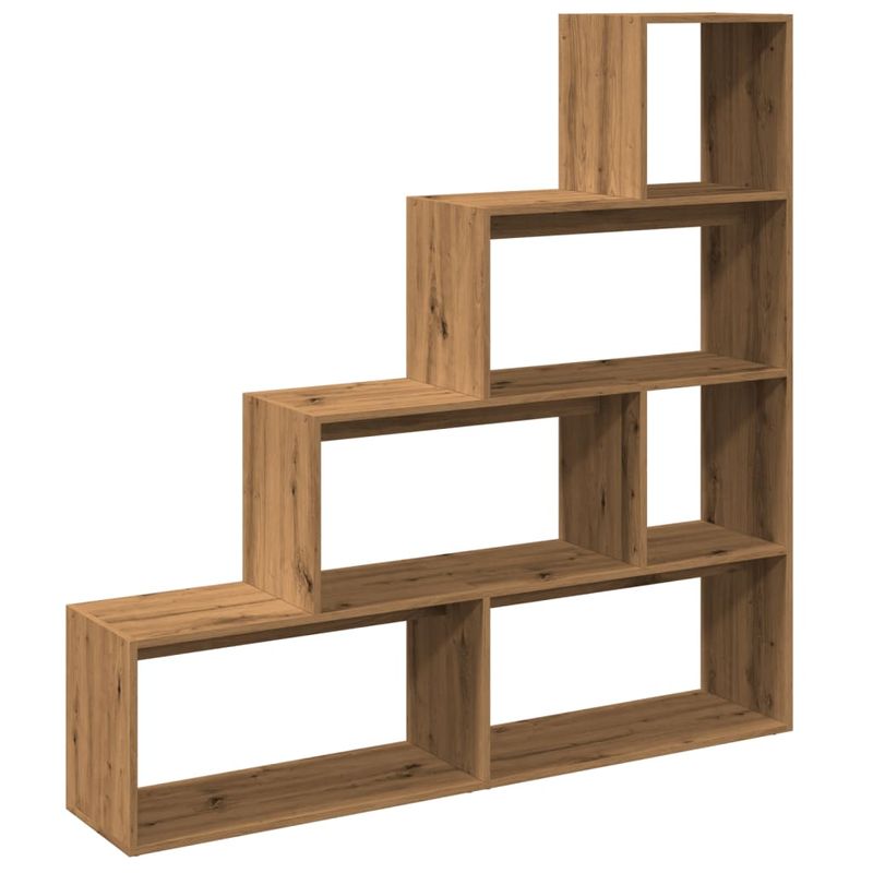 Casa si Gradina - Mobilier - Biblioteci si rafturi - Biblioteci - Biblioteca/separator 4 niveluri, stejar 143,5x29x143,5 cm lemn - Infinity.ro