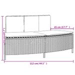Casa si Gradina - Gradina si terasa - Piscine si accesorii - Accesorii piscine - Imprejmuire cada cu hidromasaj, gri, poliratan / lemn acacia - Infinity.ro