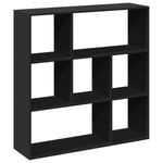 Casa si Gradina - Mobilier - Biblioteci si rafturi - Biblioteci - Biblioteca/separator camera negru 102x29x103,5 cm lemn - Infinity.ro