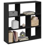 Casa si Gradina - Mobilier - Biblioteci si rafturi - Biblioteci - Biblioteca/separator camera negru 102x29x103,5 cm lemn - Infinity.ro