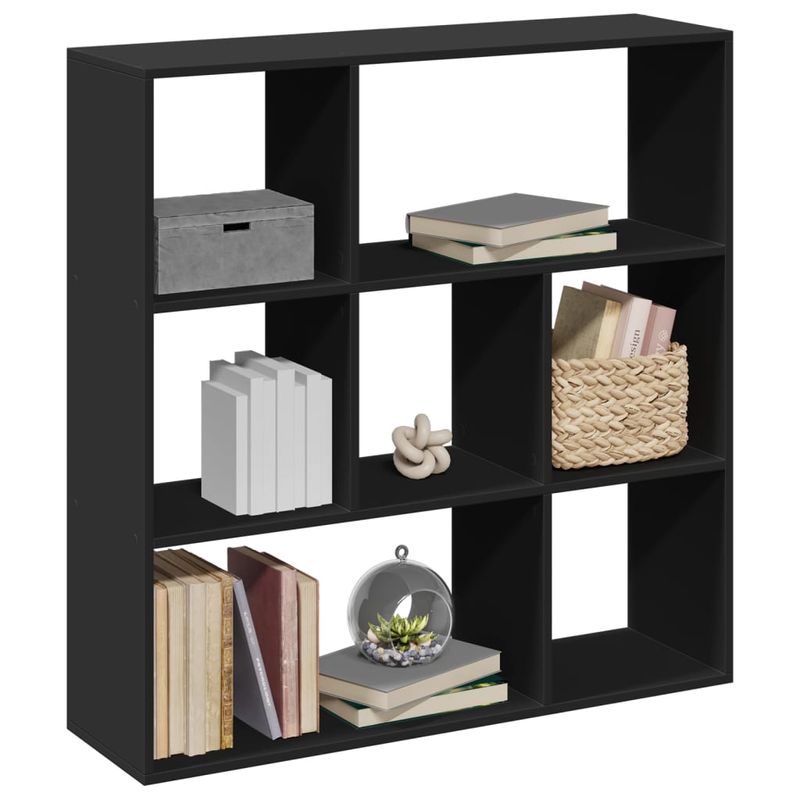 Casa si Gradina - Mobilier - Biblioteci si rafturi - Biblioteci - Biblioteca/separator camera negru 102x29x103,5 cm lemn - Infinity.ro