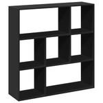 Casa si Gradina - Mobilier - Biblioteci si rafturi - Biblioteci - Biblioteca/separator camera negru 102x29x103,5 cm lemn - Infinity.ro