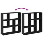 Casa si Gradina - Mobilier - Biblioteci si rafturi - Biblioteci - Biblioteca/separator camera negru 102x29x103,5 cm lemn - Infinity.ro