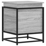 Casa si Gradina - Mobilier - Organizare si depozitare - Cutii depozitare - Cutie depozitare gri sonoma 40x40x51,5 cm lemn prelucrat - Infinity.ro