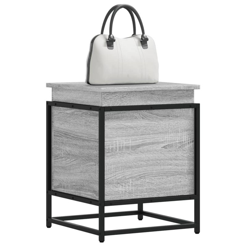 Casa si Gradina - Mobilier - Organizare si depozitare - Cutii depozitare - Cutie depozitare gri sonoma 40x40x51,5 cm lemn prelucrat - Infinity.ro