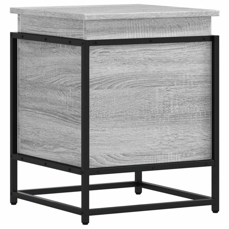 Casa si Gradina - Mobilier - Organizare si depozitare - Cutii depozitare - Cutie depozitare gri sonoma 40x40x51,5 cm lemn prelucrat - Infinity.ro