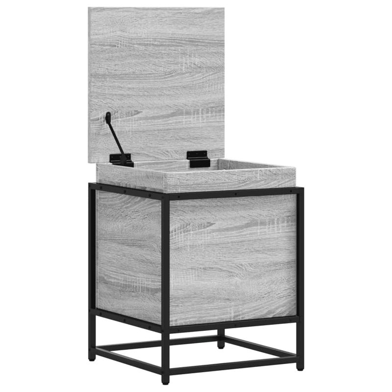 Casa si Gradina - Mobilier - Organizare si depozitare - Cutii depozitare - Cutie depozitare gri sonoma 40x40x51,5 cm lemn prelucrat - Infinity.ro