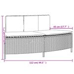 Casa si Gradina - Gradina si terasa - Piscine si accesorii - Accesorii piscine - Imprejmuire cada cu hidromasaj, negru, poliratan / lemn acacia - Infinity.ro