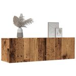 Casa si Gradina - Mobilier - Comode si corpuri - Comode - Comoda TV de perete, 2 buc. lemn vechi, 100x30x30 cm - Infinity.ro