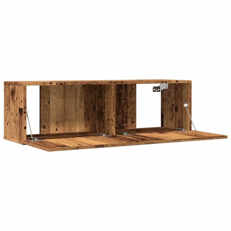 Casa si Gradina - Mobilier - Comode si corpuri - Comode - Comoda TV de perete, 2 buc. lemn vechi, 100x30x30 cm - Infinity.ro