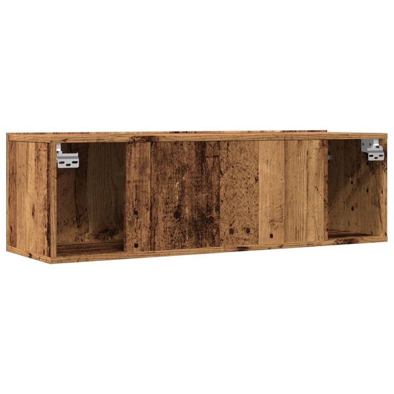 Casa si Gradina - Mobilier - Comode si corpuri - Comode - Comoda TV de perete, 2 buc. lemn vechi, 100x30x30 cm - Infinity.ro