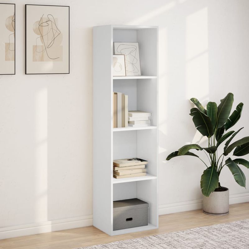 Casa si Gradina - Mobilier - Biblioteci si rafturi - Biblioteci - Biblioteca, alb, 40x30x152 cm, lemn prelucrat - Infinity.ro