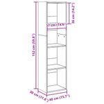 Casa si Gradina - Mobilier - Biblioteci si rafturi - Biblioteci - Biblioteca, alb, 40x30x152 cm, lemn prelucrat - Infinity.ro