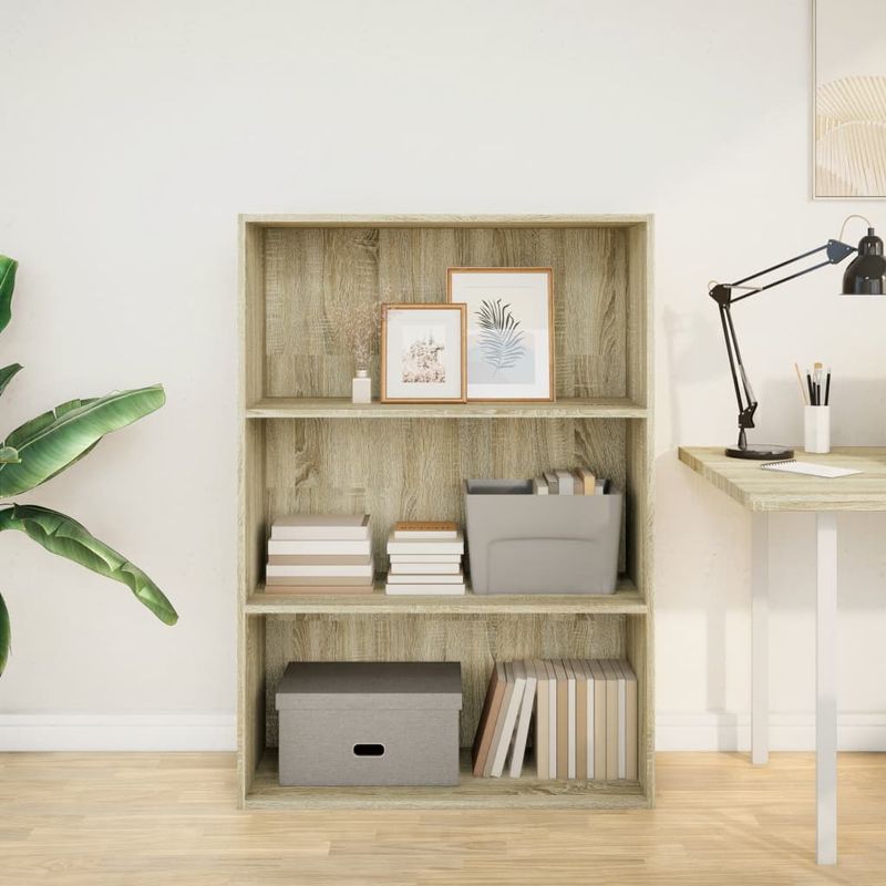 Casa si Gradina - Mobilier - Biblioteci si rafturi - Biblioteci - Biblioteca, stejar sonoma, 80x30x114 cm, lemn prelucrat - Infinity.ro