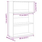 Casa si Gradina - Mobilier - Biblioteci si rafturi - Biblioteci - Biblioteca, stejar sonoma, 80x30x114 cm, lemn prelucrat - Infinity.ro