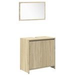 Casa si Gradina - Mobilier - Seturi de mobilier - Seturi baie - Set mobilier de baie, 4 piese, stejar sonoma, lemn prelucrat - Infinity.ro