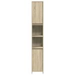 Casa si Gradina - Mobilier - Seturi de mobilier - Seturi baie - Set mobilier de baie, 4 piese, stejar sonoma, lemn prelucrat - Infinity.ro