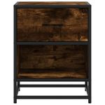 Casa si Gradina - Mobilier - Comode si corpuri - Noptiere - Noptiera, stejar fumuriu, 40x31x50 cm, lemn compozit - Infinity.ro