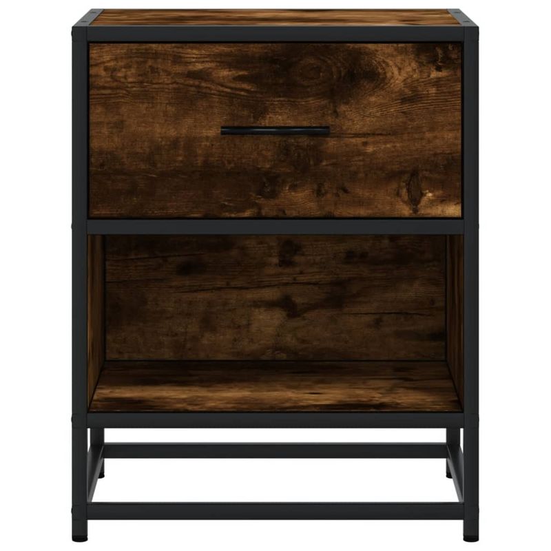Casa si Gradina - Mobilier - Comode si corpuri - Noptiere - Noptiera, stejar fumuriu, 40x31x50 cm, lemn compozit - Infinity.ro