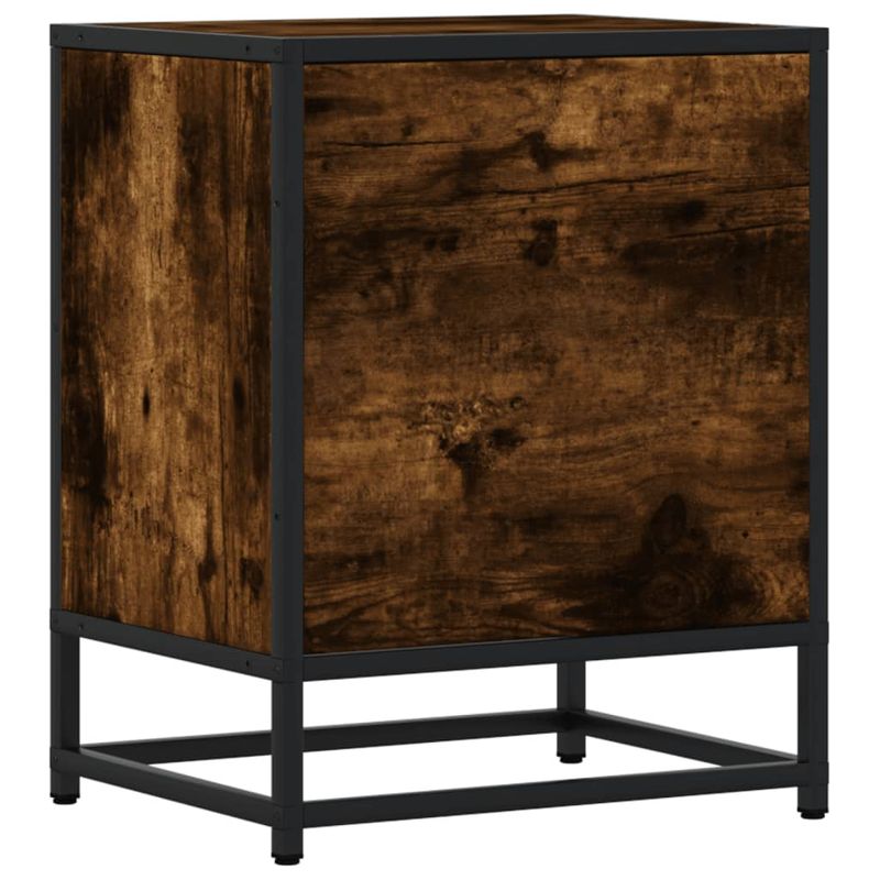 Casa si Gradina - Mobilier - Comode si corpuri - Noptiere - Noptiera, stejar fumuriu, 40x31x50 cm, lemn compozit - Infinity.ro