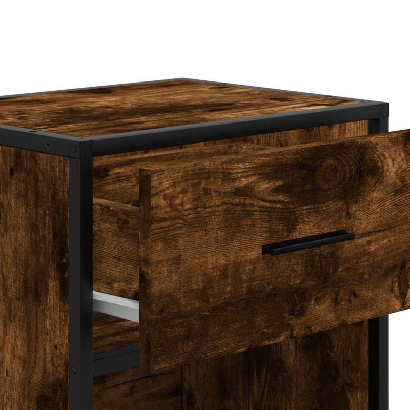 Casa si Gradina - Mobilier - Comode si corpuri - Noptiere - Noptiera, stejar fumuriu, 40x31x50 cm, lemn compozit - Infinity.ro