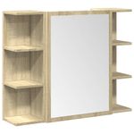 Casa si Gradina - Mobilier - Seturi de mobilier - Seturi baie - Set mobilier de baie, 3 piese, stejar sonoma, lemn prelucrat - Infinity.ro