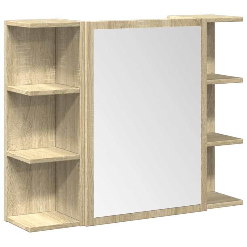 Casa si Gradina - Mobilier - Seturi de mobilier - Seturi baie - Set mobilier de baie, 3 piese, stejar sonoma, lemn prelucrat - Infinity.ro