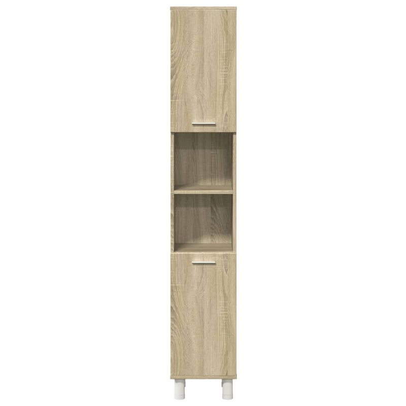 Casa si Gradina - Mobilier - Seturi de mobilier - Seturi baie - Set mobilier de baie, 3 piese, stejar sonoma, lemn prelucrat - Infinity.ro
