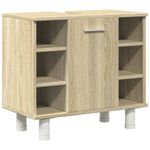 Casa si Gradina - Mobilier - Seturi de mobilier - Seturi baie - Set mobilier de baie, 3 piese, stejar sonoma, lemn prelucrat - Infinity.ro