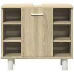 Casa si Gradina - Mobilier - Seturi de mobilier - Seturi baie - Set mobilier de baie, 3 piese, stejar sonoma, lemn prelucrat - Infinity.ro