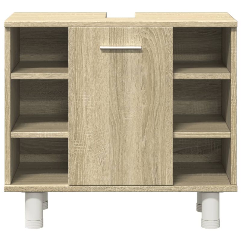 Casa si Gradina - Mobilier - Seturi de mobilier - Seturi baie - Set mobilier de baie, 3 piese, stejar sonoma, lemn prelucrat - Infinity.ro