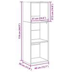 Casa si Gradina - Mobilier - Biblioteci si rafturi - Biblioteci - Biblioteca, stejar sonoma, 40x30x114 cm, lemn prelucrat - Infinity.ro