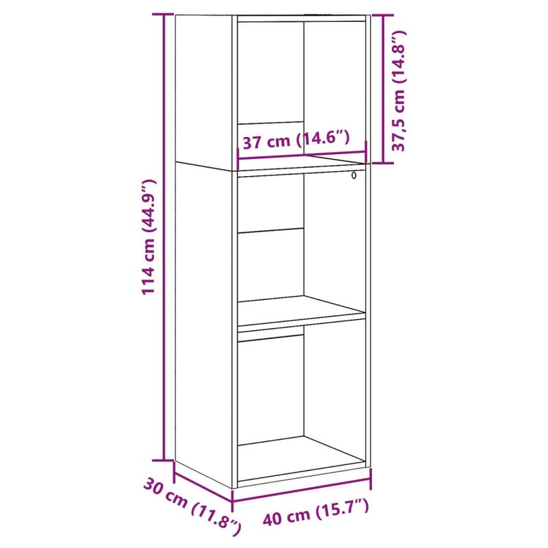 Casa si Gradina - Mobilier - Biblioteci si rafturi - Biblioteci - Biblioteca, stejar sonoma, 40x30x114 cm, lemn prelucrat - Infinity.ro