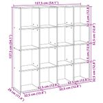 Casa si Gradina - Mobilier - Biblioteci si rafturi - Biblioteci - Biblioteca, gri sonoma, 137,5x29x137,5 cm, lemn prelucrat - Infinity.ro