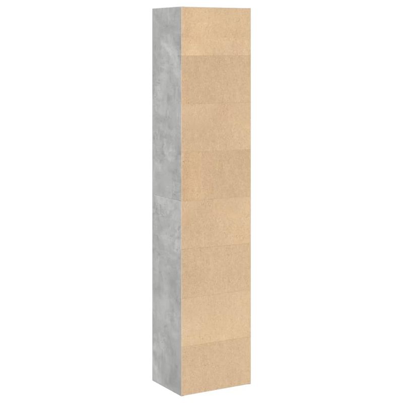 Casa si Gradina - Mobilier - Biblioteci si rafturi - Biblioteci - Biblioteca, gri beton, 40x30x189 cm, lemn prelucrat - Infinity.ro