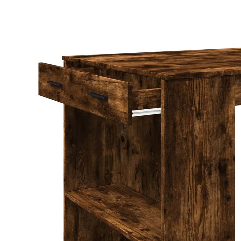 Casa si Gradina - Mobilier - Mese si birouri - Mese bucatarie si dining - Masa de bar, stejar fumuriu, 102x70x103,5 cm, lemn prelucrat - Infinity.ro