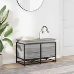Casa si Gradina - Mobilier - Organizare si depozitare - Cutii depozitare - Cutie depozitare gri sonoma 80x40x51,5 cm lemn prelucrat - Infinity.ro