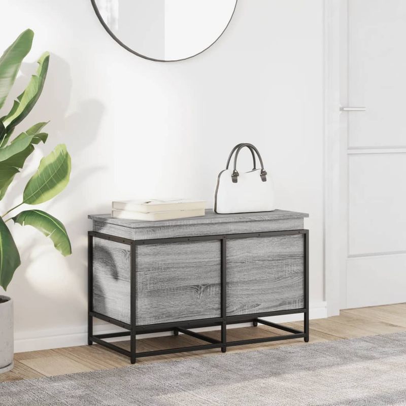Casa si Gradina - Mobilier - Organizare si depozitare - Cutii depozitare - Cutie depozitare gri sonoma 80x40x51,5 cm lemn prelucrat - Infinity.ro