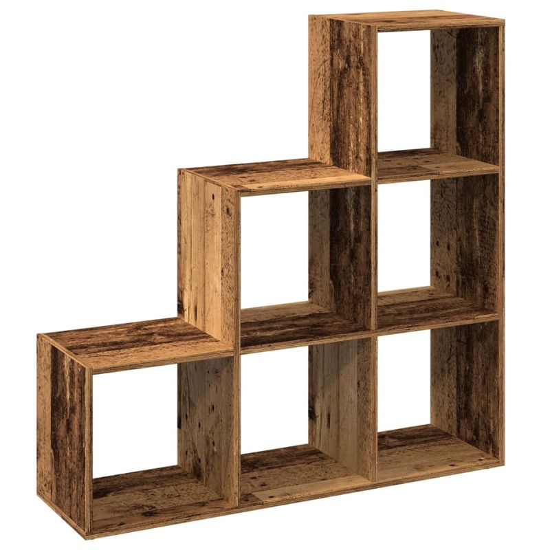 Casa si Gradina - Mobilier - Biblioteci si rafturi - Biblioteci - Biblioteca/separator, 3 niveluri  lemn vechi 99x29x99 cm lemn - Infinity.ro