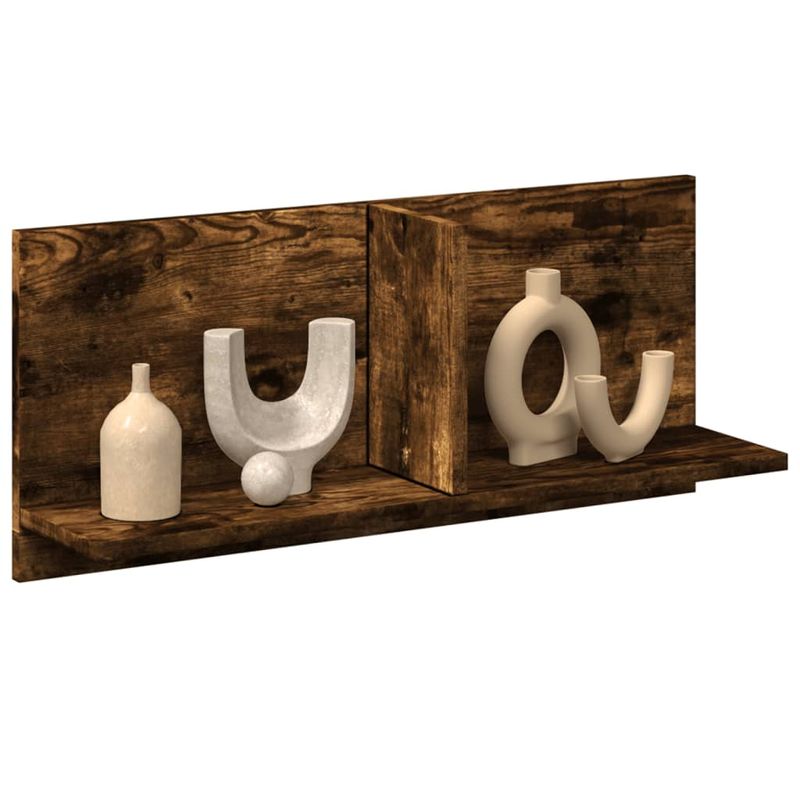 Casa si Gradina - Mobilier - Biblioteci si rafturi - Rafturi - Dulap de perete, stejar fumuriu, 70x16,5x30 cm, lemn prelucrat - Infinity.ro