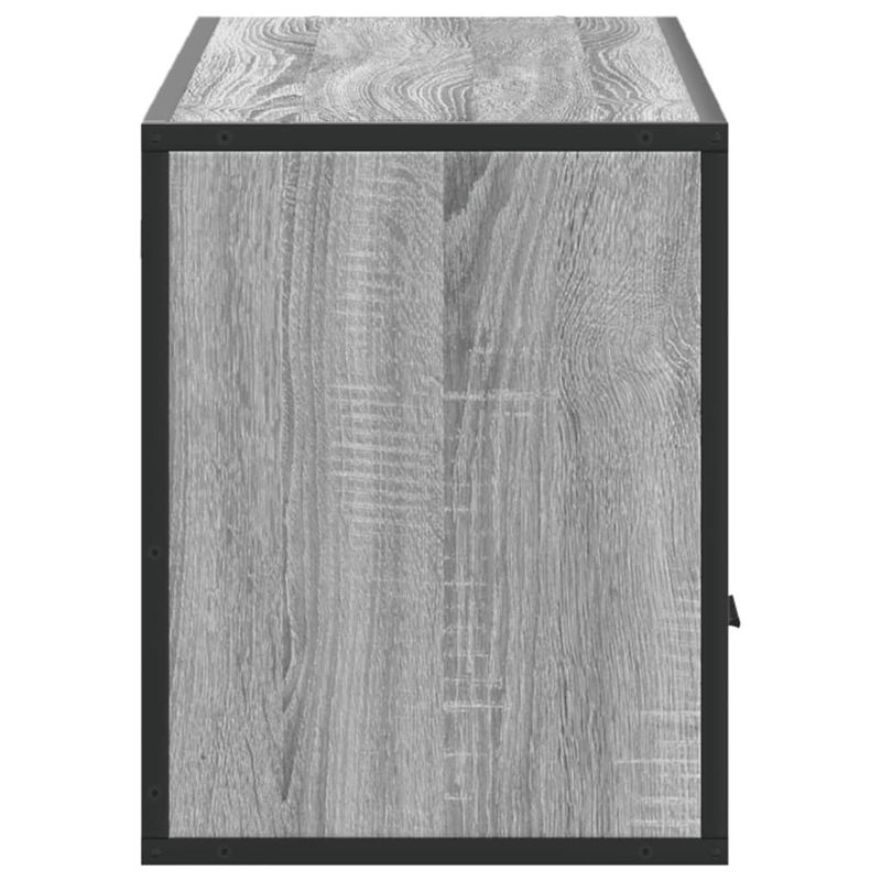 Casa si Gradina - Mobilier - Comode si corpuri - Comode - Dulap TV, gri sonoma, 100x31x39,5 cm, lemn prelucrat si metal - Infinity.ro