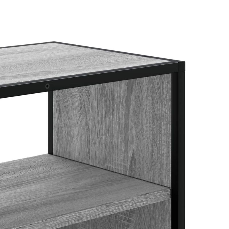 Casa si Gradina - Mobilier - Comode si corpuri - Comode - Dulap TV, gri sonoma, 100x31x39,5 cm, lemn prelucrat si metal - Infinity.ro