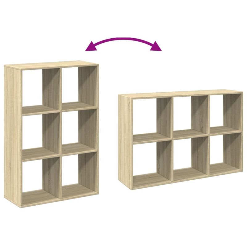 Casa si Gradina - Mobilier - Biblioteci si rafturi - Biblioteci - Biblioteca/separator camera stejar sonoma 69,5x29x103,5 cm lemn - Infinity.ro