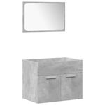 Casa si Gradina - Mobilier - Seturi de mobilier - Seturi baie - Set mobilier de baie, 4 piese, gri beton, lemn compozit - Infinity.ro