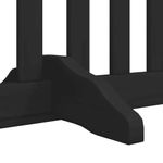 Petshop - Accesorii petshop - Culcusuri si custi - Tarcuri si colivii - Poarta caini pliabila cu usa 8 panouri negru 640 cm, lemn plop - Infinity.ro