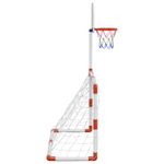 Sport si Outdoor - Sporturi de echipa - Baschet - Mingi de baschet - Set fotbal si baschet pentru copii cu mingi, 98x50x70 cm - Infinity.ro