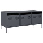 Casa si Gradina - Mobilier - Comode si corpuri - Comode - Dulap TV, antracit, 101,5x39x43,5 cm, otel laminat la rece - Infinity.ro